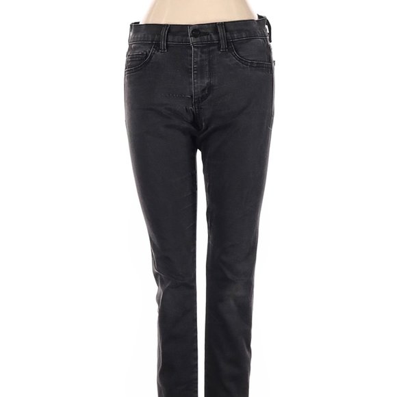 Siwy Jeans Black Skinny Leg Cut Mid Rise Waist Size 25 #171 - Picture 1 of 4